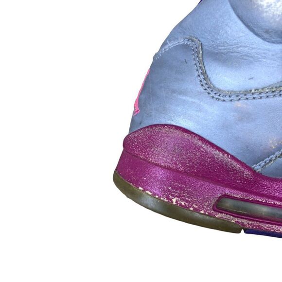 RARE 2013 Air Jordan 5 Retro Cement Grey Pink Size 7 - Picture 14 of 16